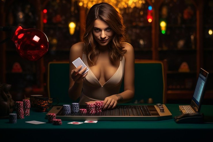 Mobile app Diamond Empire section on iPhone showing live dealer stream