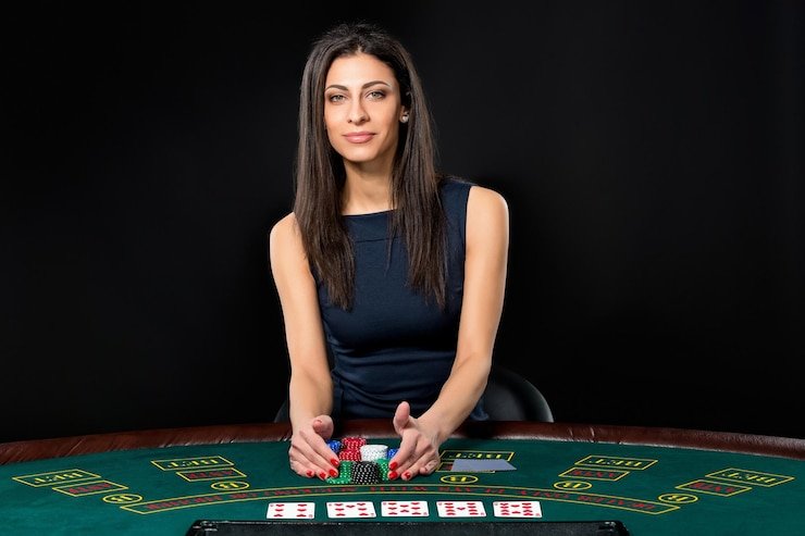 Baccarat table interface on ini188 login showing banker, player, and tie betting options